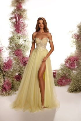 Yellow Pearly Gown