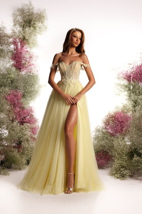 Yellow Pearly Gown