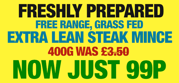 Extra Lean, Grass Fed STEAK Mince