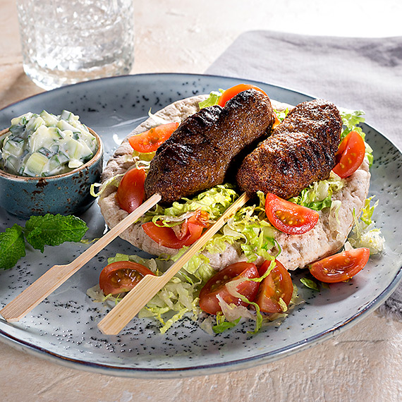 Peri Peri Kebabs with Tzatzik