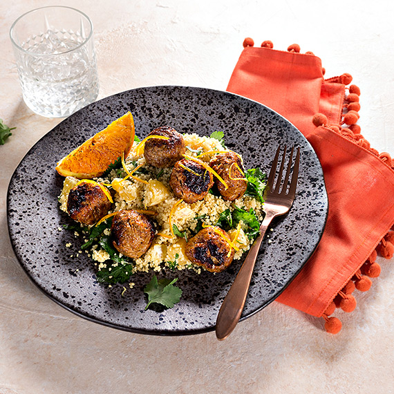 Moroccan Meatballs & Couscous