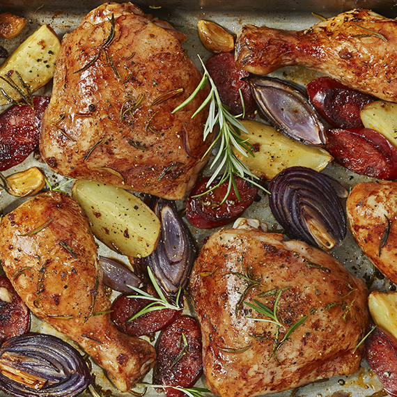 Simple Harissa Chicken Traybake