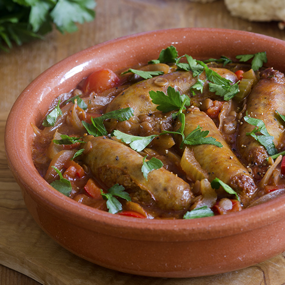 Spicy Sausage & Bean One-Pot