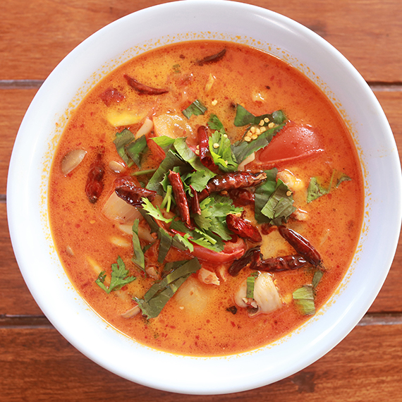 Thai Coconut Soup with Turkey Meatballs