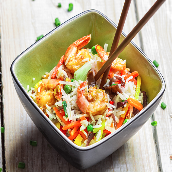 Terrifc Thai Fried Prawn and Pineapple Rice