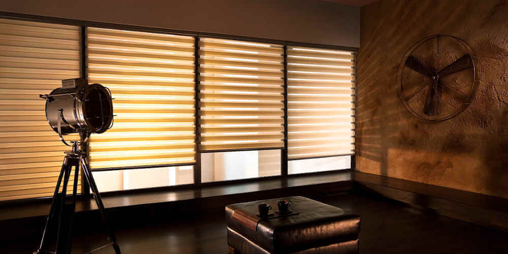 rolety dzień i noc w stylowym wnętrzu