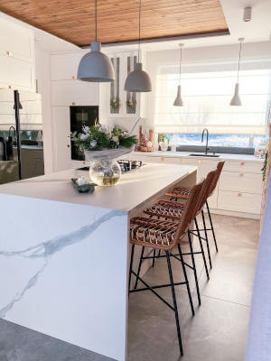 Rolety rzymskie w kuchni