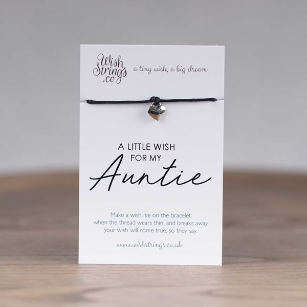 little wish auntie heart wish bracelet
