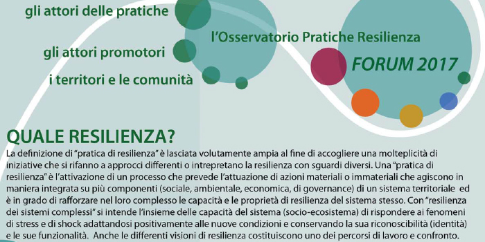 Pratiche di Resilenza: a Milano il Forum2017 Blog-nr