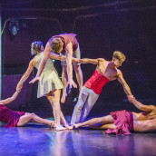 L-R Shannon Vitali, Sarah McDougall, David Trappes, Jon Bonaventura & Johnny Brown - Driftwood by Casus - Underbelly Festival Southbank - Photos By Tristram Kenton (117)