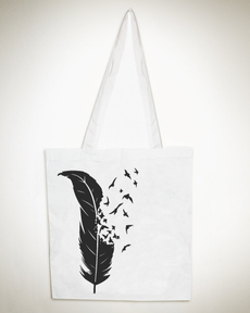 Feather & Birds Tote Bag