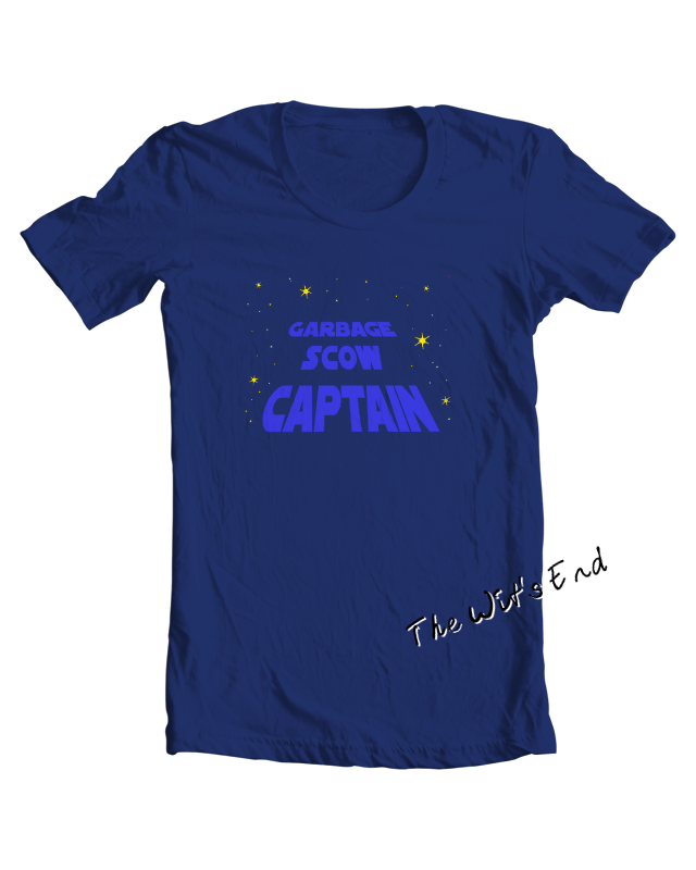 Atari 8-bit computer Star Raiders Garbage Scow Captain tee example
