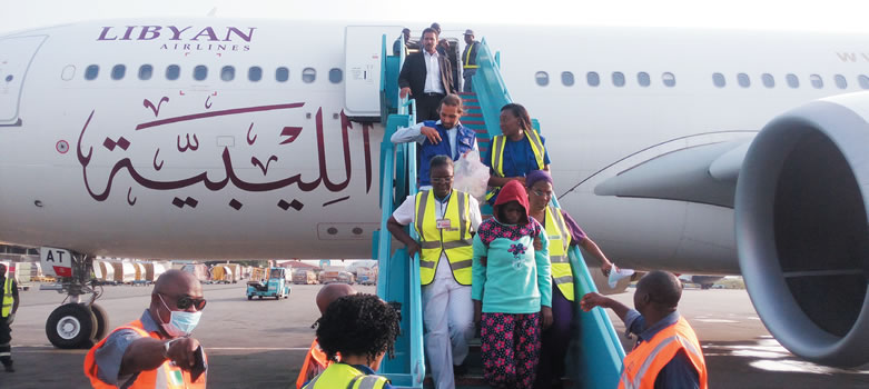 Image result for We drank urine, Nigerian returnee laments as 171 return from Libya