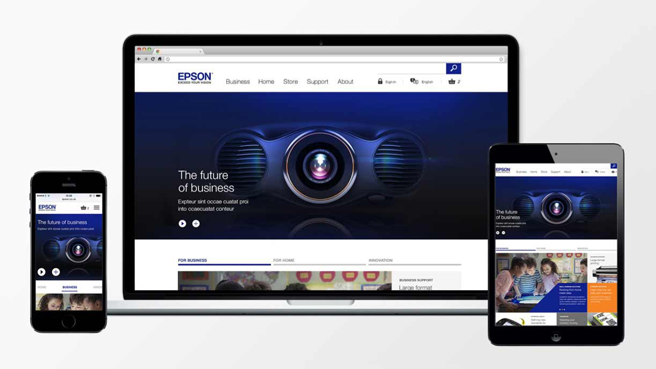 A responsive website for the world’s largest printing manufacturers