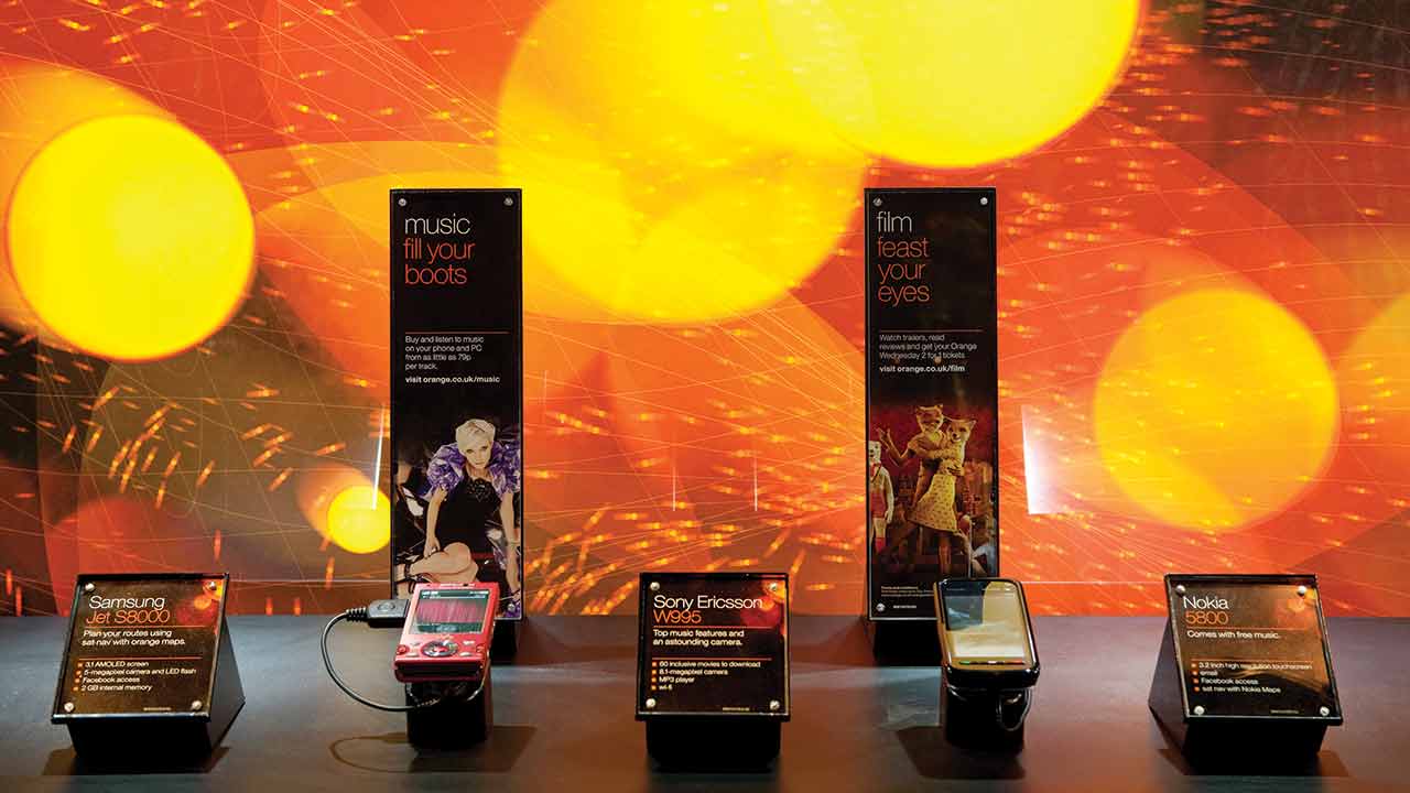 Look and feel for the UK’s first ever Orange Multimedia Store