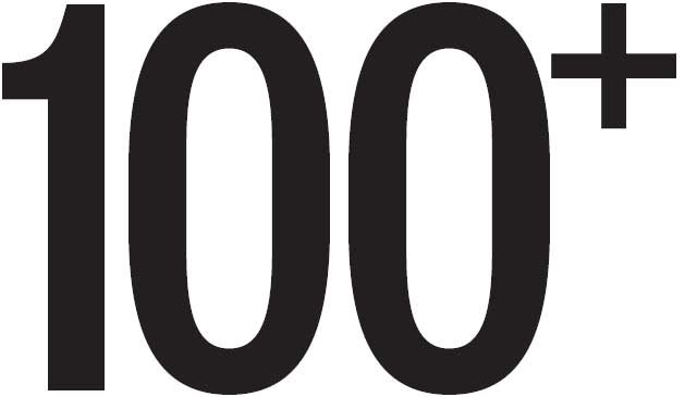 100+