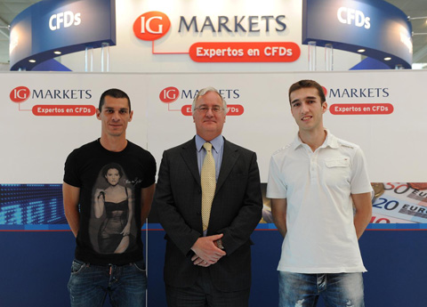 IG Markets con los jugadores del Getafe