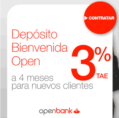 Depósito Bienvenida Open