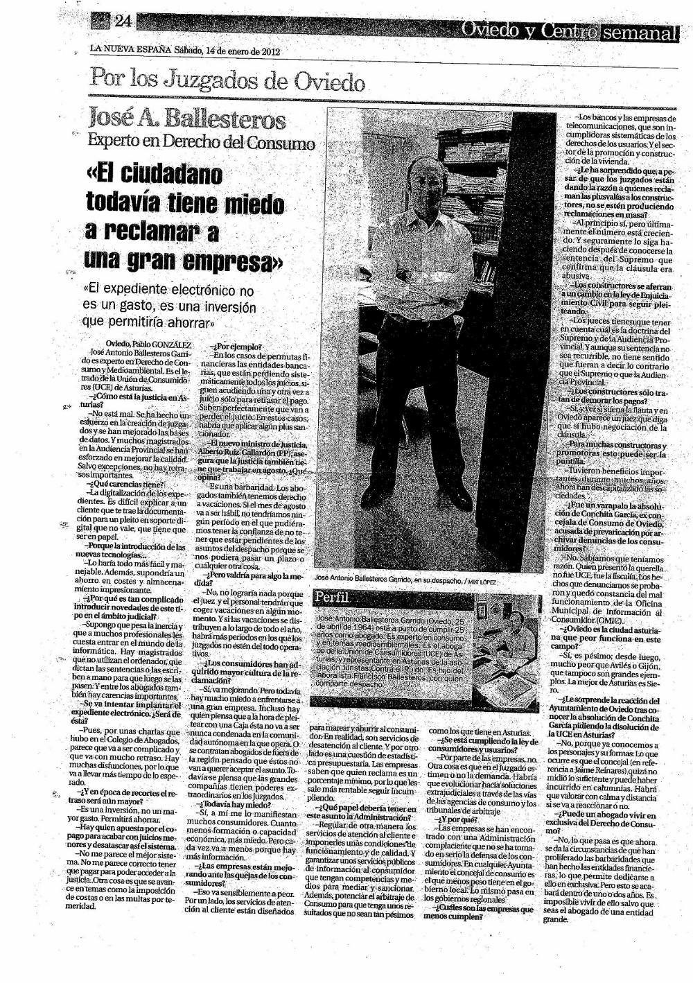 Entrevista José Antonio Ballesteros