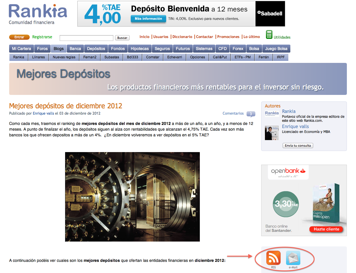 Suscribirse a un blog