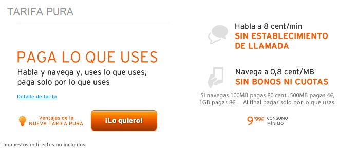 Tarifa móvil Simyo