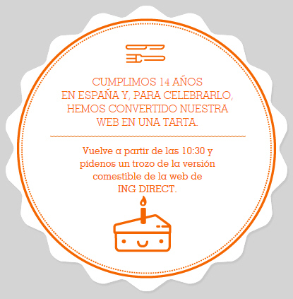 tarta 14 aniversario ING
