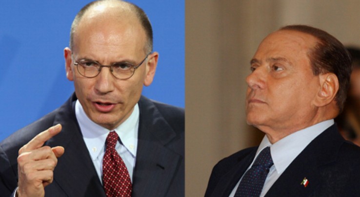 Letta y berlusconi