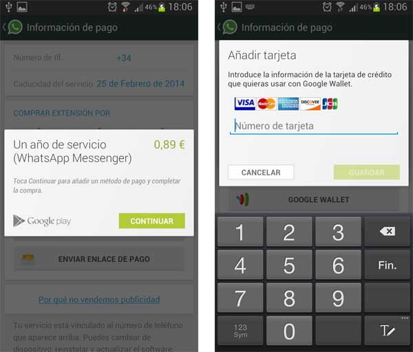 pago whatsapp tarjeta