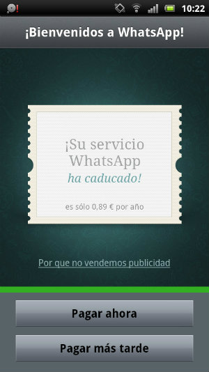 Caducidad whatsapp