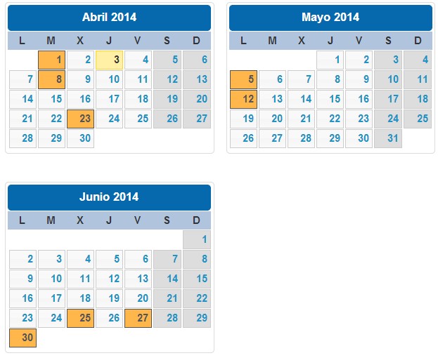 Declaración de la Renta Calendario
