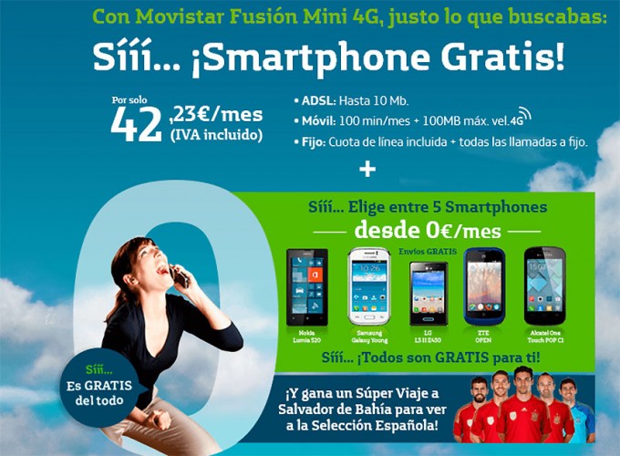 Oferta convergente Movistar Fusión Mini 4G