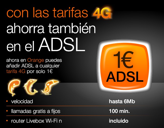 Oferta 4G + ADSL Orange