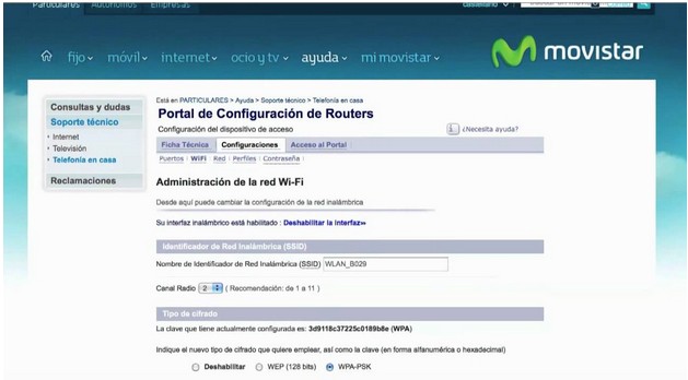 cambiar contraseña movistar paso 4