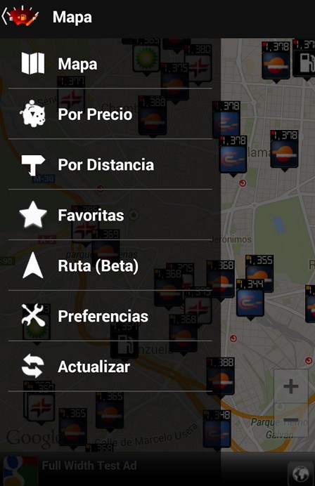 App para coche: Gasolineras España