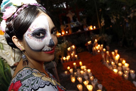 Dia de Muertos en panteón