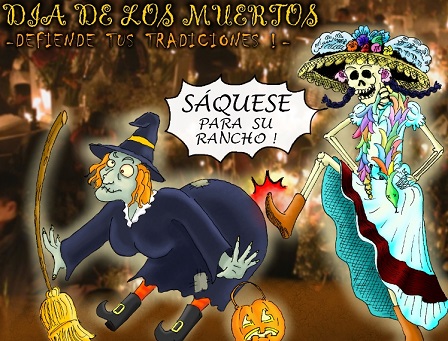 Día de Muertos vs Halloween