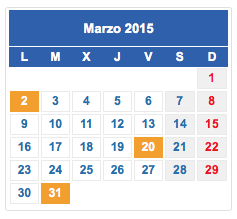 calendario fiscal marzo 2015