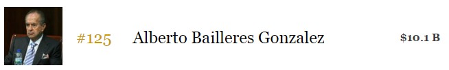 Alberto Baillères González, hombre más rico México