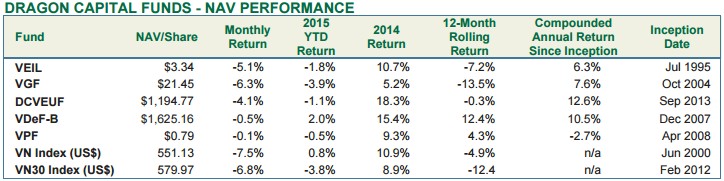 Dragon Capital Funds Performance