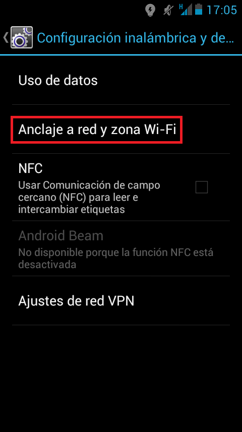 ¿Cómo usar el móvil como router? Android Anclaje de red