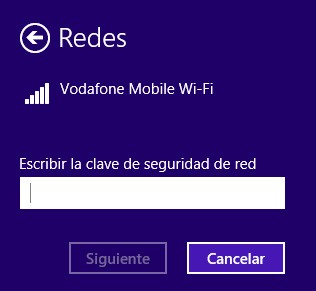 Contraseña usar movil como router windows