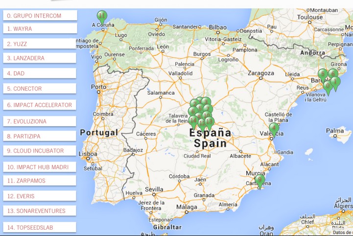 Incubadoras y aceleradoras España