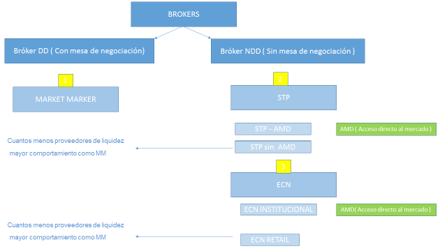 tipos de brokers forex