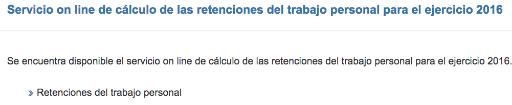 simulador retenciones 2016