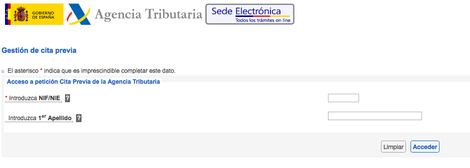 Cita Previa Declaración de la Renta 2015
