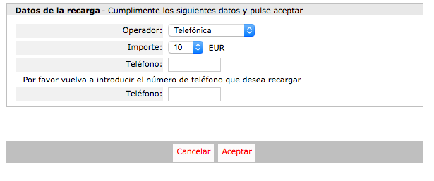 Openbank Recarga Móvil