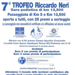 7° Trofeo gara podistica