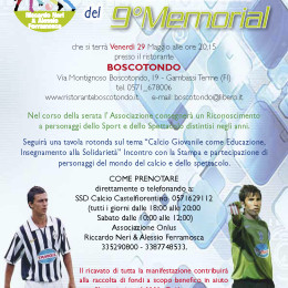 Cena di presentazione 9° Memorial Riccardo e Alessio