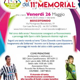 Le foto della cena di presentazione 11°Memorial