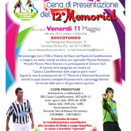 Cena di presentazione del 12° Memorial